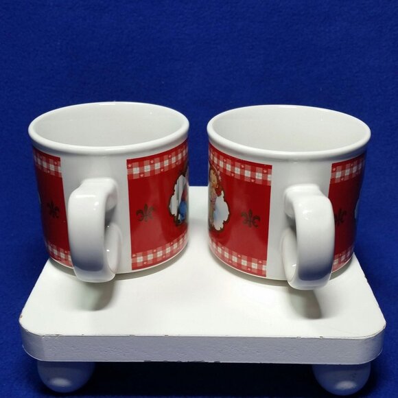 Vintage Campbell's Soup Mugs Tomato Garden 31962 2002 Houston Harvest Set of 2 - Picture 8 of 10